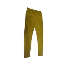 🌟 Lululemon High-Rise Mustard Yellow Leggings – Size 4
